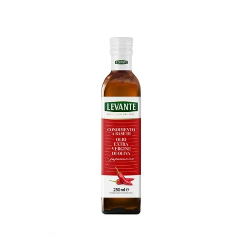 Wloska oliwa z oliwek extra virgin pikantna levante 250ml z papryczka chilli do pizzy