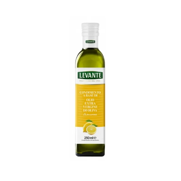 Wloska oliwa z oliwek extra virgin cytrynowa levante 250ml z aromatem cytryny