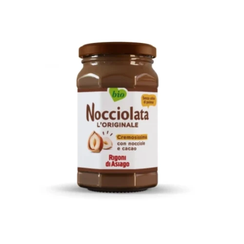 Wloski ekologiczny krem czekoladowo orzechowy nocciolata rigoni bio 325g bez oleju palmowego